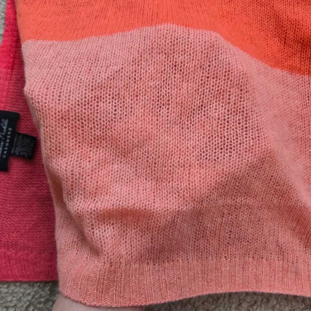 NWOT Colorblock Cashmere Pink Salmon Melon Claudia Nichole